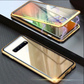 🔥58% DE DESCUENTO TERMINA PRONTO🔥Funda de teléfono de vidrio templado magnético anti-mirones de doble cara para la serie Samsung S21-25