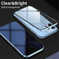 Funda magnética de doble cara para teléfono móvil anti-peep glass para iPhone