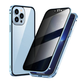 Funda magnética de doble cara para teléfono móvil anti-peep glass para iPhone